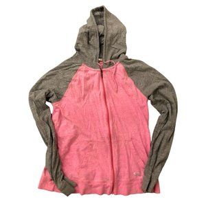 Under Armour Hoodie, Pink and Gray Under Amour Sweatshirt, Medium, Full Zip
